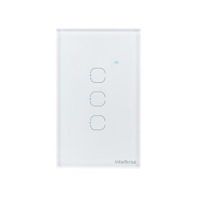 Interruptor Smart Zigbee Touch EZS 1003 4850051 Controle por Aplicativo e Voz Branco Intelbras