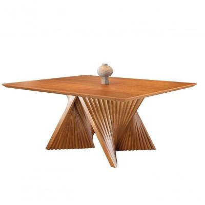Sala De Jantar Madeira Maciça 8cad 1,5x1,5m Azaleia Harmonia