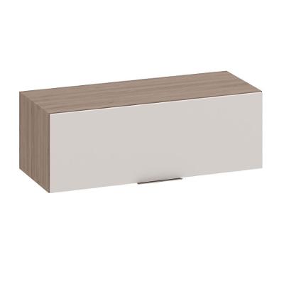 Armario Cozinha Aereo Etna 80cm Geladeira 1 Porta Basculante Carvalho Oak-off White Carvalho Oak-off White