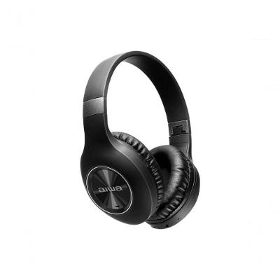 Fone de Ouvido Aiwa HP-02-B com Cancelamento Ativo de Ruído ANC Até 20 DB Bluetooth Preto