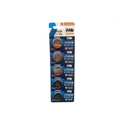 Bateria de Lítio Tipo Moeda Proeletronic PQBA-CR2025-05 Padrão CR2025 Blister com 5 Unidades