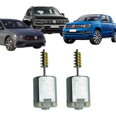 Par Micro Motor para Trava de Fechadura Elétrica SPP1189 Volkswagen Amarok Jetta Tiguan Up Golf 2012