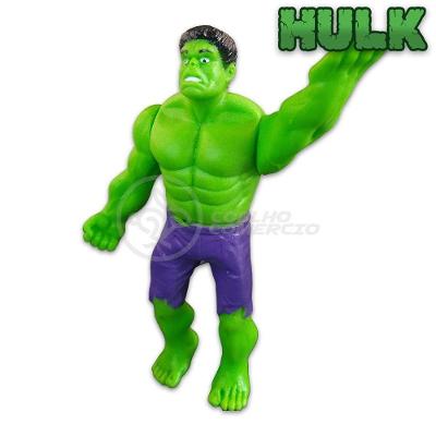 Kit Boneco Colecionável Hulk 15cm Caneca Vingador 350ML Nº12 com Action Figure Verde Smart Bracelet