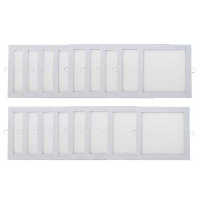 Kit 17 Plafon Painel LED Luminária Downlight 18W Embutir 6500K Luz Fria Branco Annly Leds