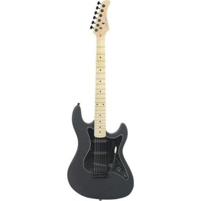 Guitarra Elétrica STS100 Black Satin com Corpo em Basswood e Captadores Single Coil Preto Strinberg