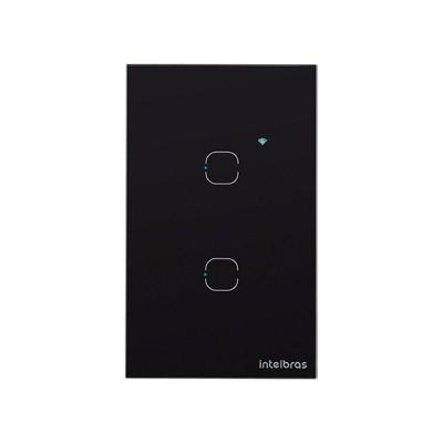 Interruptor Smart Zigbee Touch EZS 1002 4850048 com Controle por Aplicativo Preto Intelbras