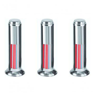 Kit 3 Porta Canudos em Aço Inox 430 para Estabelecimento Comercial Inox Higipack