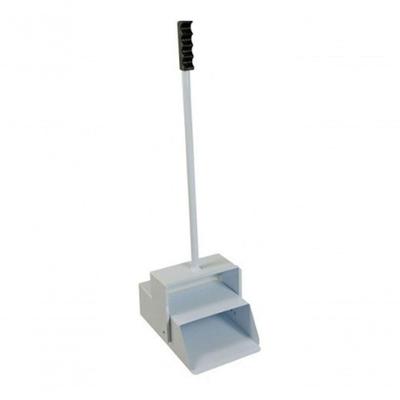 Pá Cata Bituca Pá de Metal para Coleta de Lixo com Base Articulada Branco Higipack