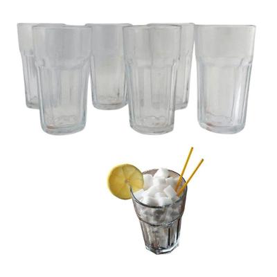 Jogo de Copos Trevi em Vidro de Alta Qualidade 350ML Transparente Wellmix