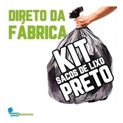 Saco para Lixo Kit Saco Lixo 100L 100UN Reforçadíssimo + 200UN Reforçado para Coleta Higipack