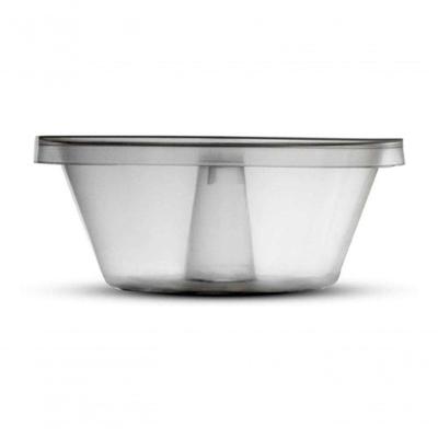 Forma para Mini Pudim C-100 Descartável 120 ml com Tampinha Transparente para Forno e Micro-ondas