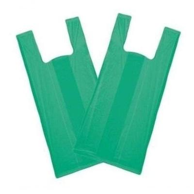 Sacola Plástica Reciclada Kit de Sacola Reciclada 5kg Fundo Reforçado Verde Alta Resistência