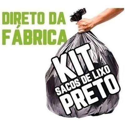 Saco de Lixo Kit 3 de 100 Lts e 3 de 20 Lts Reforçado Preto para Uso Doméstico e Comercial Higipack