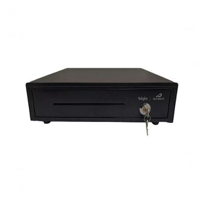 Gaveta de Dinheiro para PDV GD-56M com Abertura por Chave e Pulso, Preta Elgin