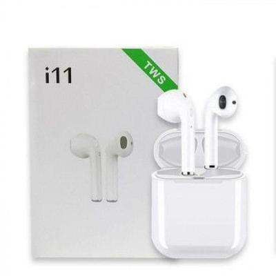 Fone de Ouvido Bluetooth Aquilae Airpods I11 com Cancelamento de Ruído Ativo 5.0 Branco