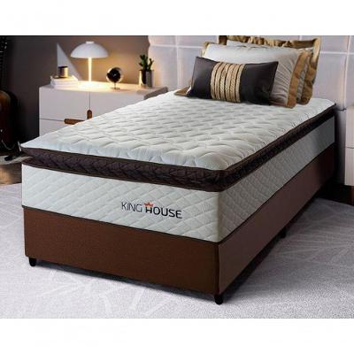 Cama Box Espuma San Diego Solteirão 96x203 Branco King House