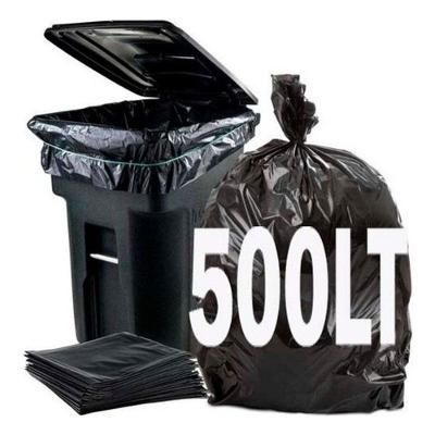 Saco para Lixo Kit 2 Pacotes 500L Reforçado Espessura 0,07 Preto Higipack