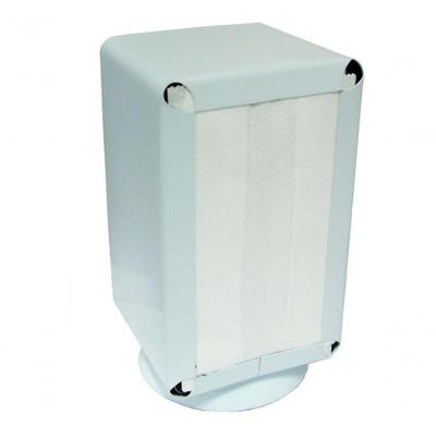 Kit 10 Porta Guardanapo Tv Aço Preto-branco P Restaurante Organizador de Mesa Branco Higipack