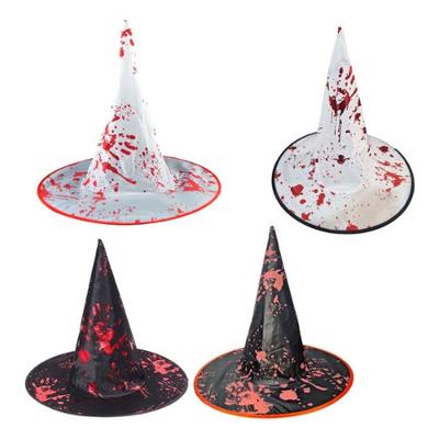 Chapéu de Bruxa para Halloween com Sangue em Tecido 35CM X 38CM Sor Premium Colchões