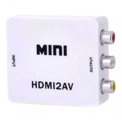 Conversor de Áudio e Vídeo Evus C-085 para HDMI em RCA com Resolução Até 1920 X 1080 @ 60HZ