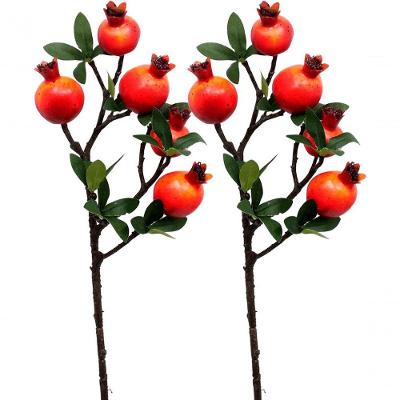 Planta Artificial Decorativa Romã Artificial Kit 10 Unidades 60CM com Aspecto Natural Verde Outras