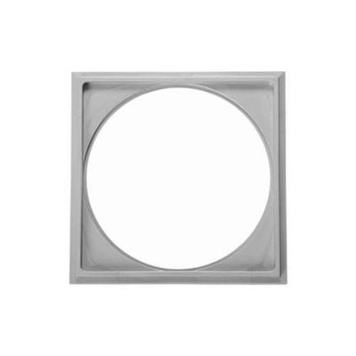 Grelha para Ventilação Porta Grelha Quadrada 150X150MM Design Moderno Cinza Astra
