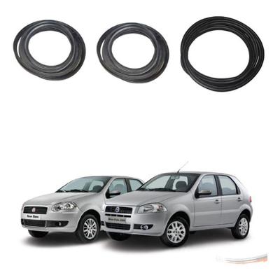 Kit Borrachas de Vedação Automotiva para Portas e porta-malas Palio Siena G2 Após 2005 Uniflex