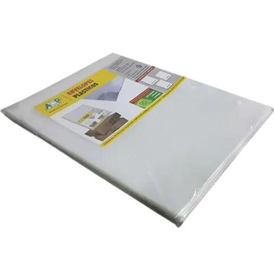 Envelope Plástico Ofício ACP Móveis 006-100 OF 0,6MM 4 Furos Pacote 100 Unidades Transparente