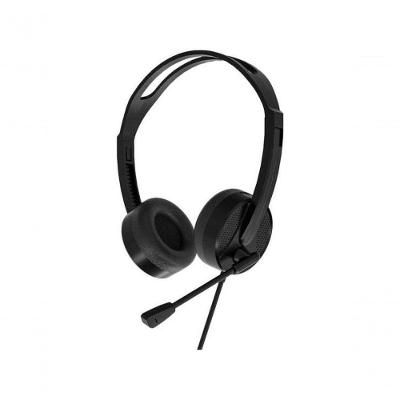Fone de Ouvido com Microfone USB Lecoo HT106 para Chamadas e Videoconferências com Som Estéreo Preto