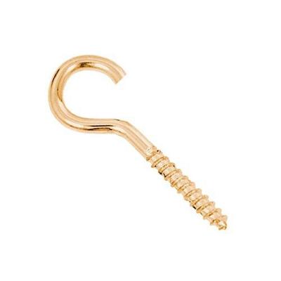 Gancho para Madeira Bicromatizado 18x70MM com Alta Durabilidade Dourado São Raphael