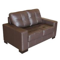 Sofá 2 Lugares Sala de Estar 150cm Milão Couro Chocolate Gran Belo - 5