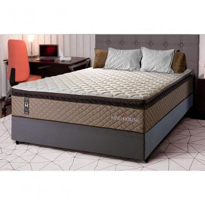Cama Box Espuma Atlanta Casal 138x188 Bege King House