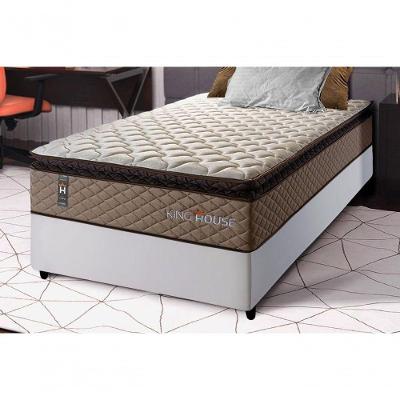 Cama Box Espuma Atlanta Solteiro 88x188 Branco King House