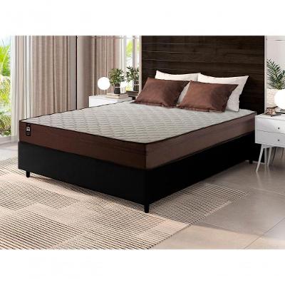 Cama Box Espuma Atlanta Casal 138x188 Marrom King House