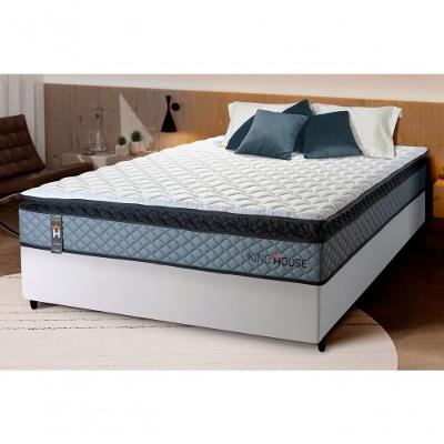 Cama Box Espuma Chicago Casal 138x188 Branco King House