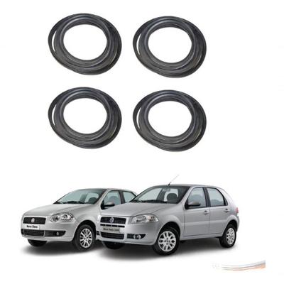 Kit Borrachas de Porta para Palio Siena G2 Após 2005 Linha Premium Automotiva Uniflex