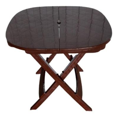 Kit para Jardim Kit 1 Mesa Dobrável de Plástico + 2 Cadeiras Estrutura e Assentos com Furo