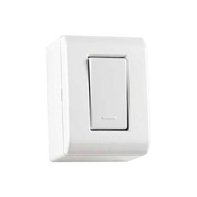Interruptor Simples Lizflex 10A Bivolt com Design Moderno Branco Tramontina