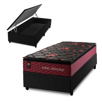 Cama Box Baú Toronto 88x188 com Molas Ensacadas King House