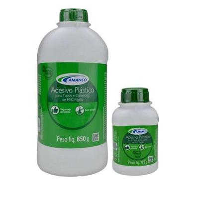 Cola para PVC Cola Amanco 175G com Pincel Alta Resistência para Tubos e Conexões