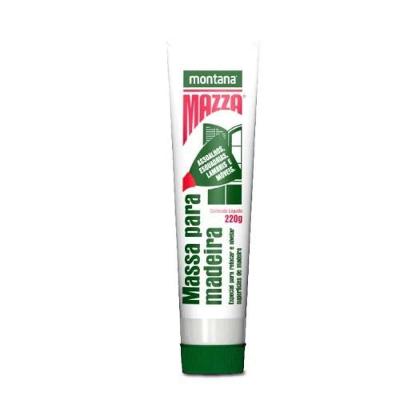 Massa Acrílica para Madeira Massa Castanho Bisnaga 220G com Secagem Rápida Marrom Montana