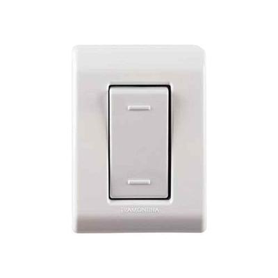 Interruptor Paralelo 10A Linha Lizflex com Design Moderno Branco Tramontina