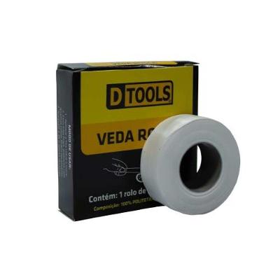 Fita Veda Rosca 18MM X 25 METROS para Água Quente e Fria DTOOLS