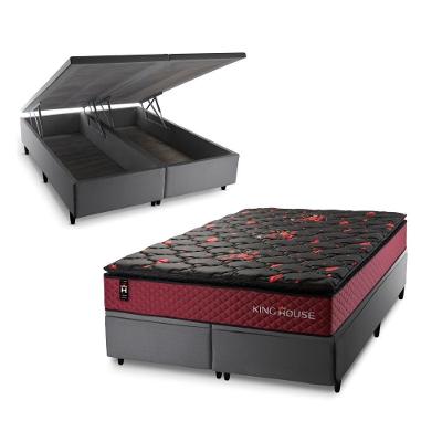 Cama Box Baú Toronto com Molas Ensacadas 193x203 King House
