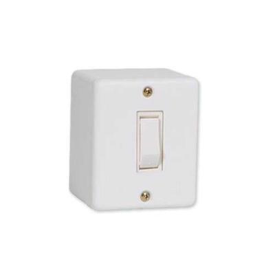 Interruptor Paralelo Linha Box para Controle de Iluminação com Acabamento Resistente Branco Ilumi