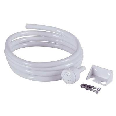 Conjunto Mangueira e Chuveirinho Branco com Suporte e Kit de Fixação Astra