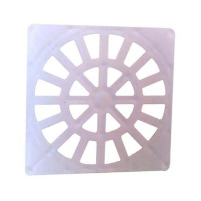 Grelha para Caixa Sifonada Grelha Quadrada 150MM em Polietileno Resistente Branco Plastipan