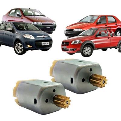 Kit 2 Micro Motor para Trava Elétrica de Fechadura F103 Compatível com Palio, Siena, Strada, Uno