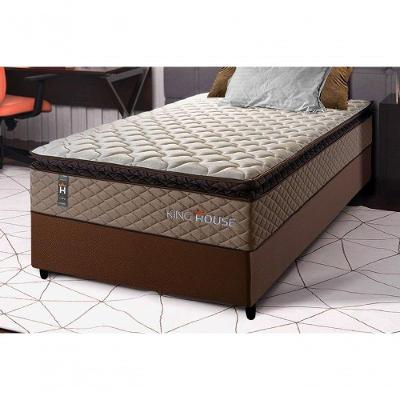 Cama Box Espuma Atlanta Solteiro 88x188 Bege King House