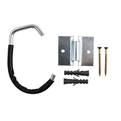 Gancho Multiuso em Aço Cromado para Até 30 kg com Película Macia Prata Dtools